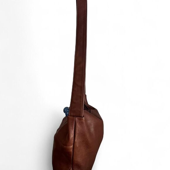 Vintage Libaire Brown Leather Shoulder Bag - Picture 4 of 8